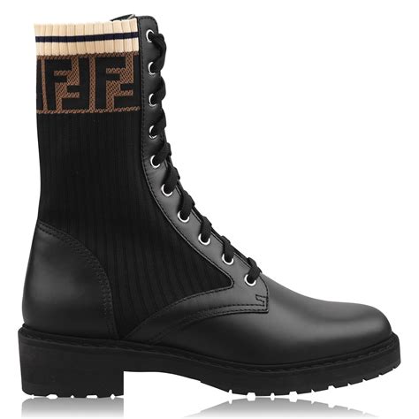 fendi rockoko leather &|fendi combat boots.